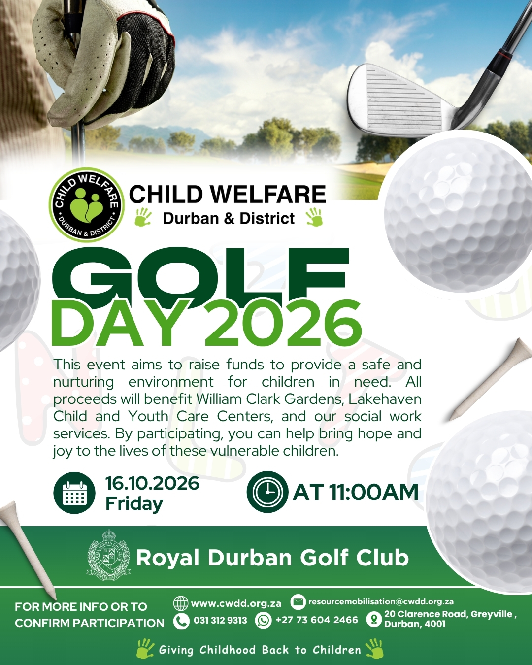 Gold Day 2026 at the Royal Durban Golf Club - CWDD